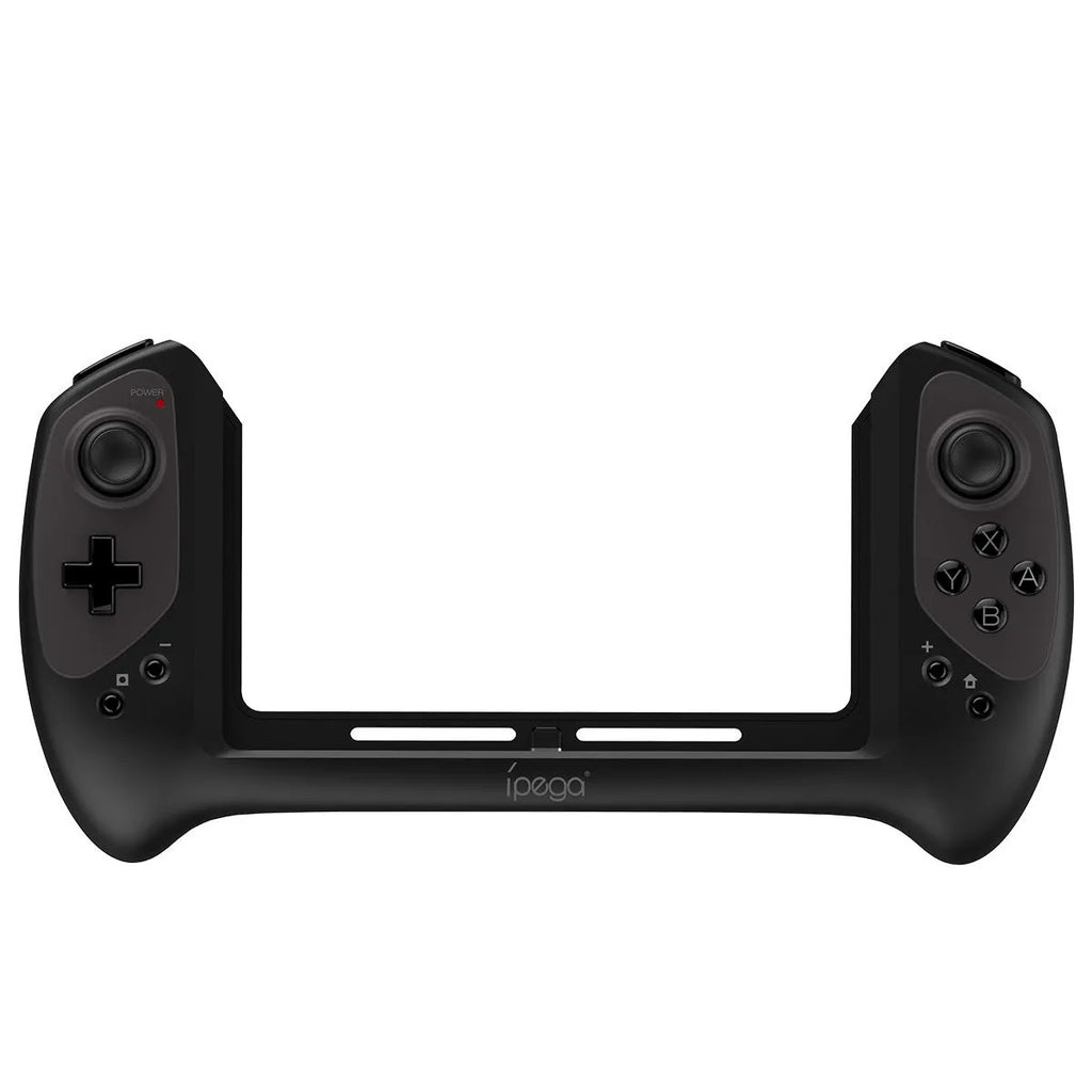 Black Bluetooth wireless gamepad for Nintendo Switch with ergonomic grip and USB Type-C connector.