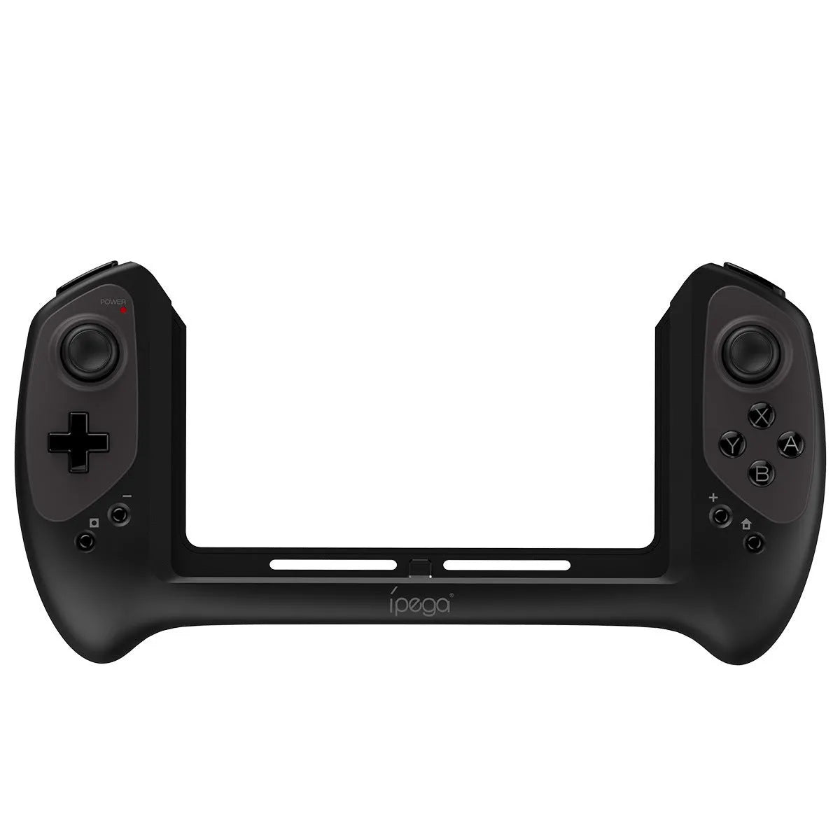 Black Bluetooth wireless gamepad for Nintendo Switch with ergonomic grip and USB Type-C connector.
