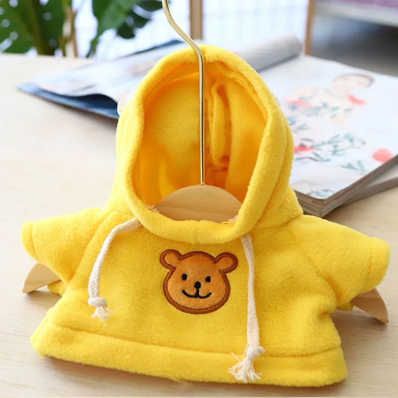 Cloth pet hoodie for small dog or cat in multiple colours including a grey bear pattern sweater.