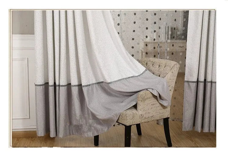 Simple blackout curtain panel showing one of three header styles: hook, Korean hook, or rings.