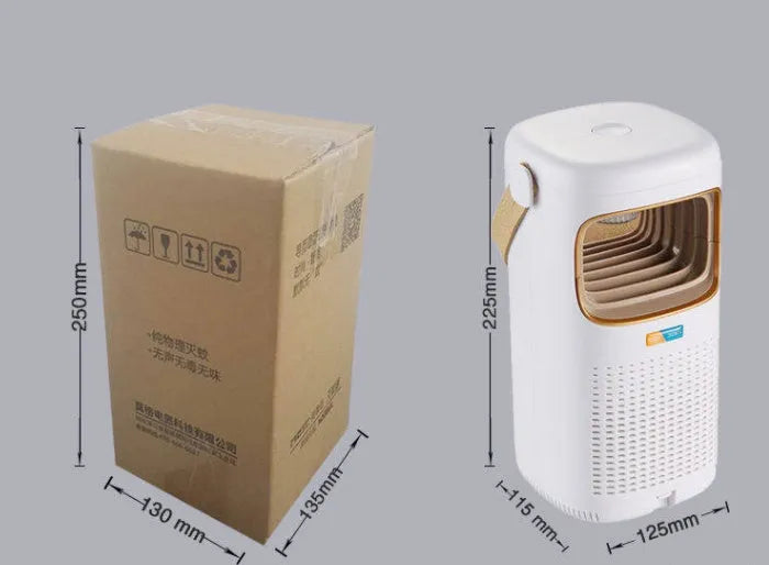 White plug-in electric mosquito repellent lamp, 4W low power indoor non-chemical continuous use device