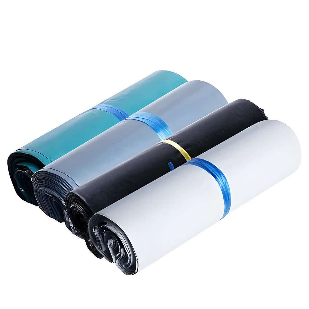 PE courier clothing bag with adhesive sealing in multiple colours and sizes