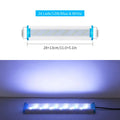 Ultra-thin blue and white LED aquarium light for fish tanks with PVC housing