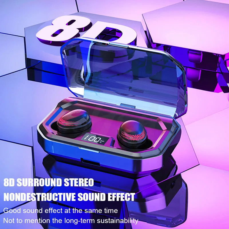 Black X10 Bluetooth wireless earbuds and charging case