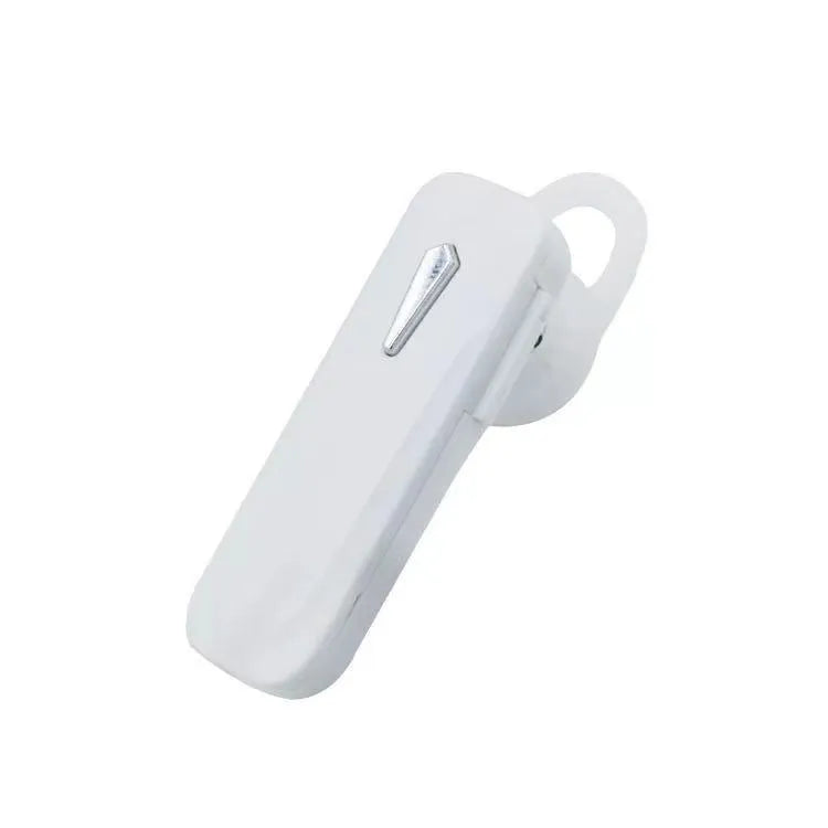 M163 Bluetooth car headset in black and white colour options with call and music controls