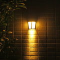 Solar wall lamp with 6 LED outdoor lights for garden courtyard waterproof IP65 rated