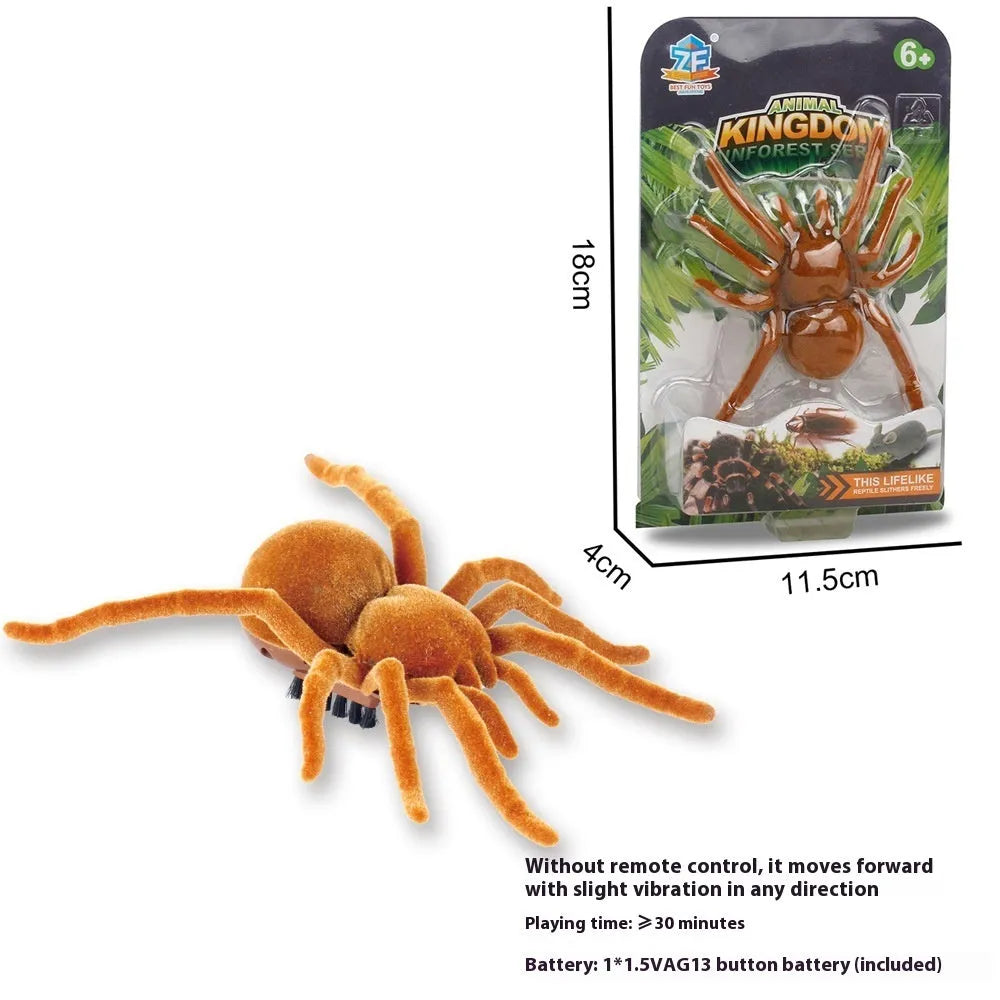Electric vibrating walking insect simulation toy for cats and dogs in plastic cockroach, dragonfly, tarantula, or mouse styles.