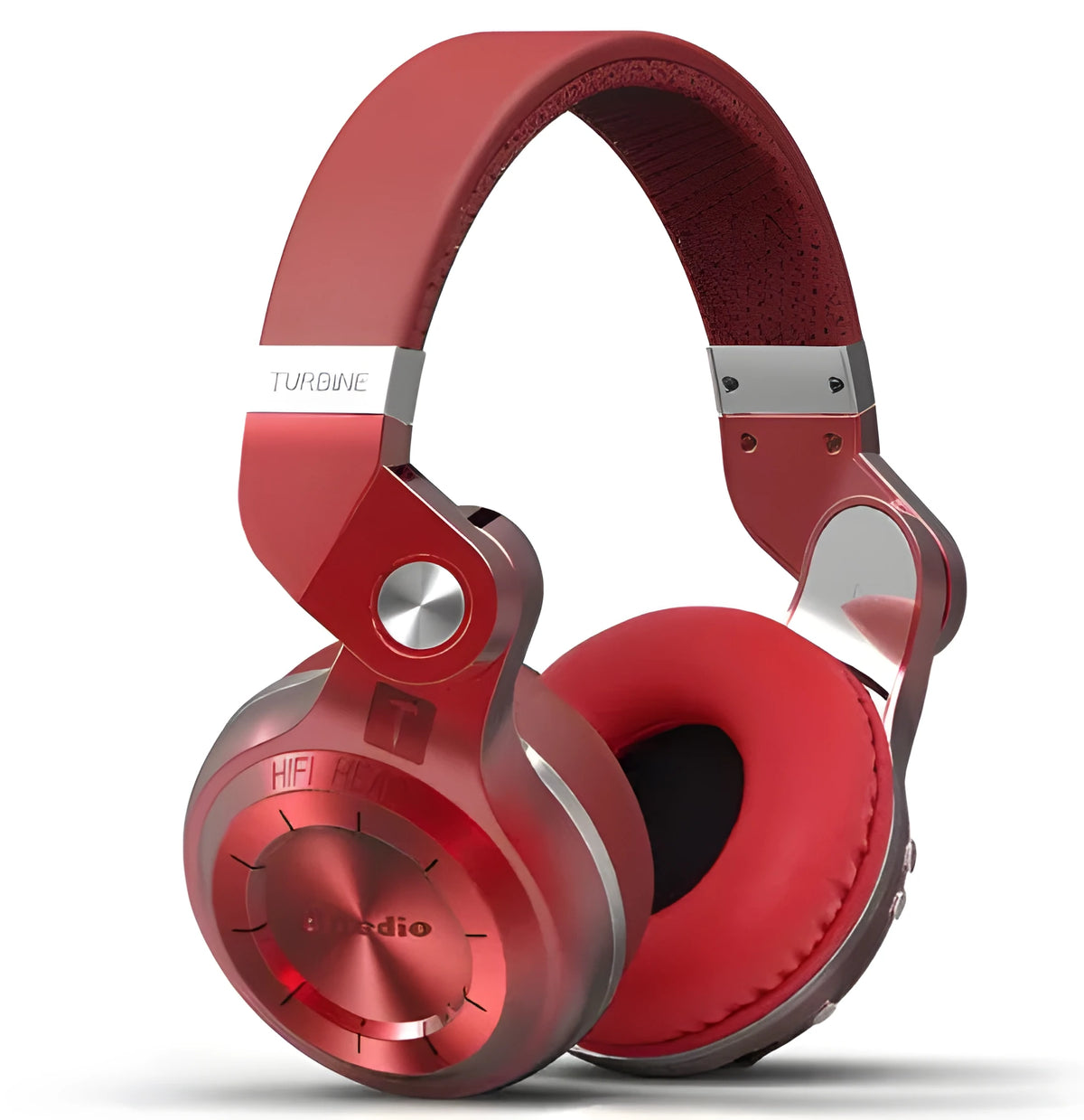 Bluedio T2 Plus Bluetooth wireless headphones in black, white, red, or blue with on-ear design