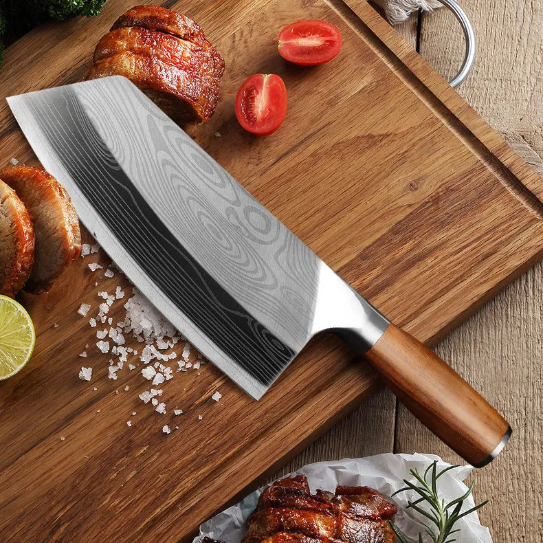 320mm stainless steel kitchen knife with 40Cr13 blade for food preparation