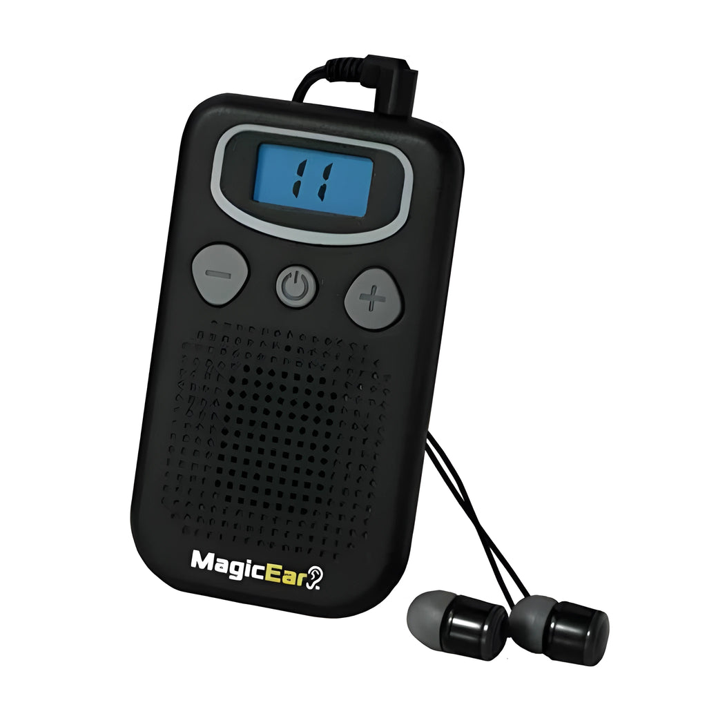 Personal digital hearing amplifier with background noise reduction in brilliant colour