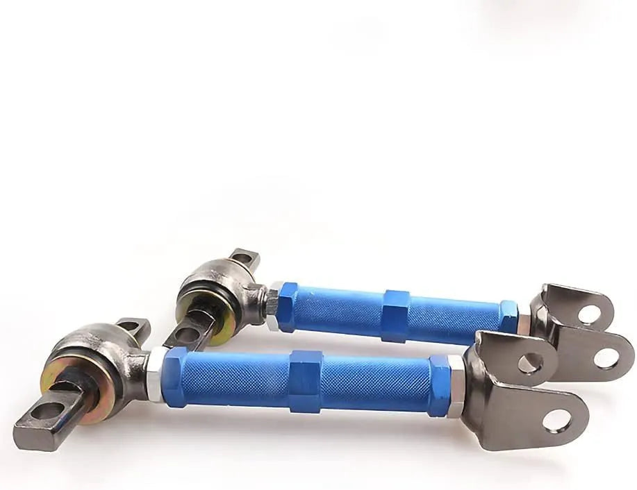 Blue aluminium alloy pull rod for Honda Civic EP3 rear wheel alignment adjustment