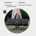 Waterproof camping equipment storage bag in 100L and 150L capacities with folding table and chair