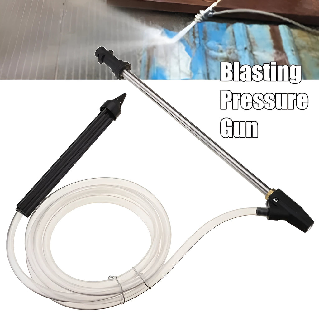 Ceramic derusting nozzle with stainless steel handle for Karcher K series sand blasting.
