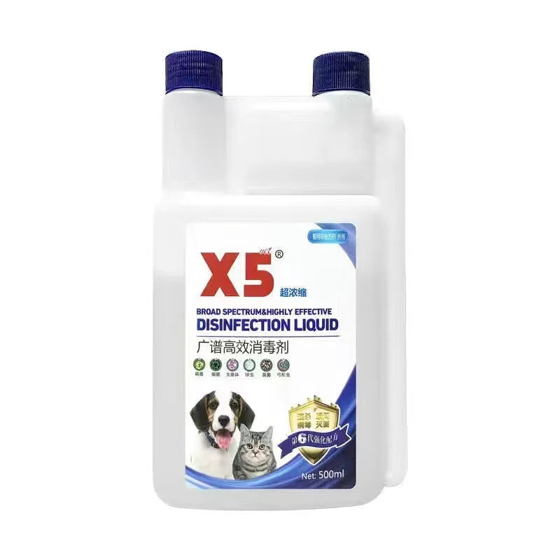 500ml cat and dog deodorant spray bottle, veterinary disinfectant solution, Gold Label specification