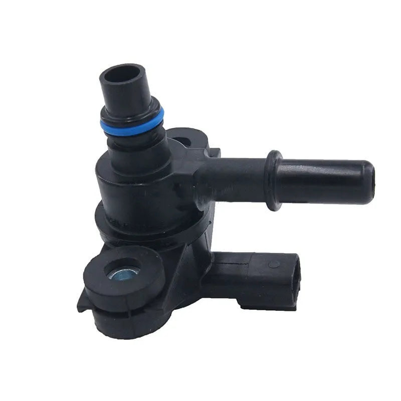 Black ABS plastic Ford turbo solenoid valve with model number AU5A-9G866-AB