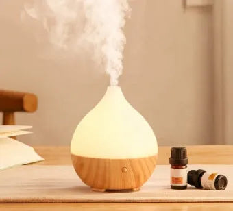 Asakusa wood grain finish 100ml aroma diffuser with USB cable