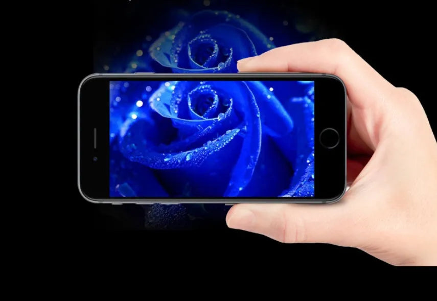 Tempered glass anti-spy screen protector for Apple iPhones with anti-reflective film