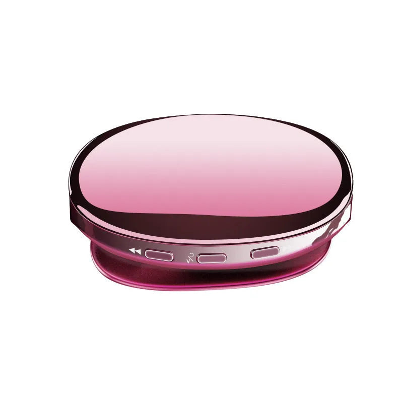 Bluetooth MP4 music player in black, blue or rose gold with OLED screen showing audio playback interface