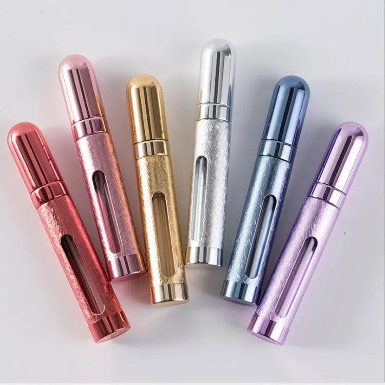 12ml aluminium portable perfume bottle with glass liner in assorted colours