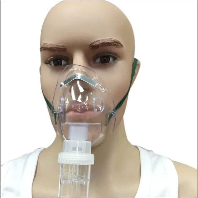 Close-up of a soft rubber mask aid, a flexible band for holding face mask ear loops.