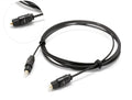 Black OD2.2 digital audio optical fibre cable with PVC jacket and imported fibre core for home theatre