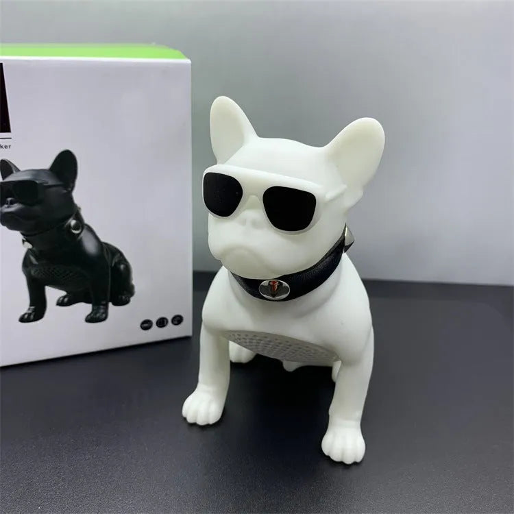 Mini full body bulldog Bluetooth speaker in black red or white with 3W power