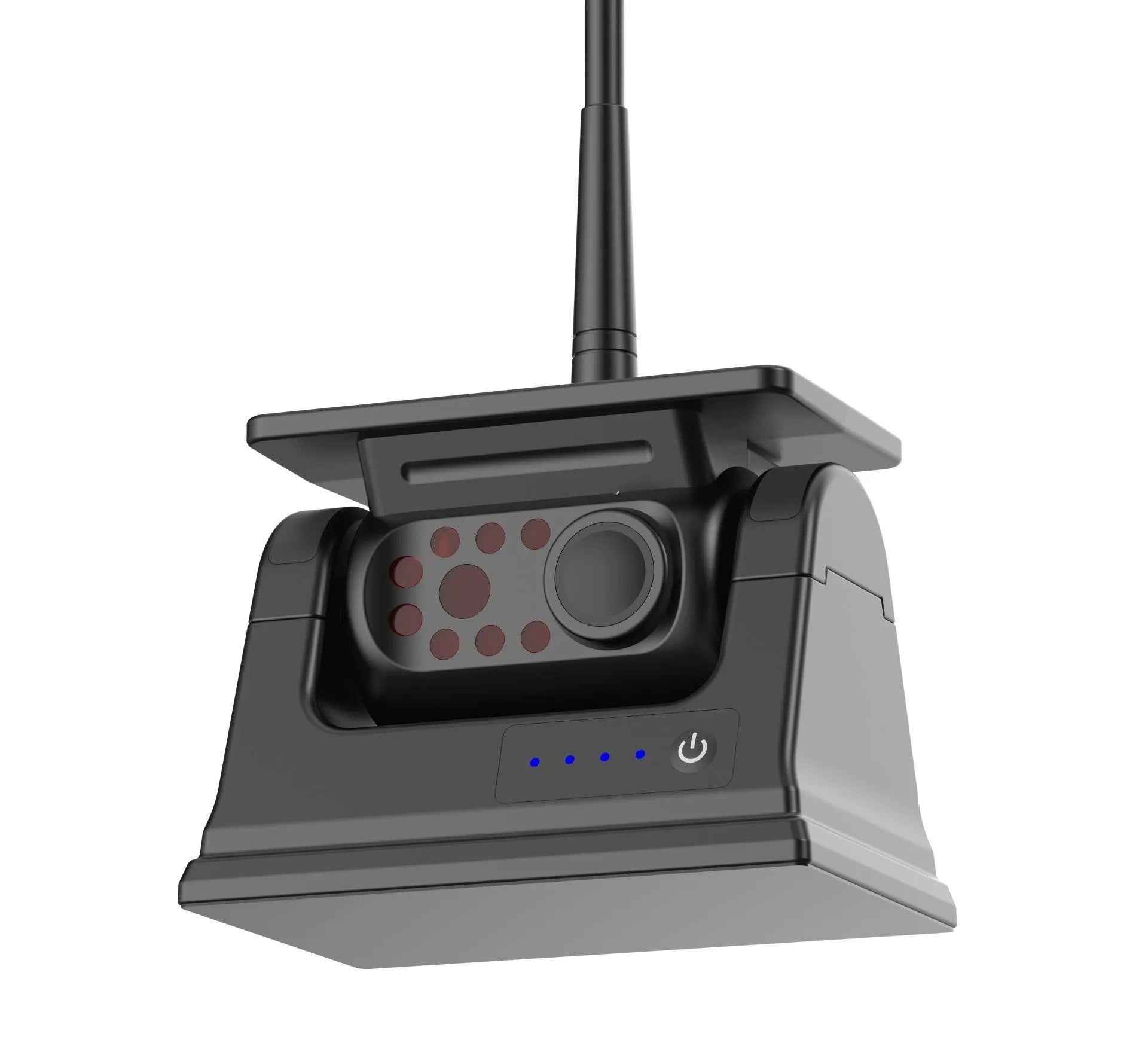 Solar wireless charging reversing camera with magnet suction mount for vehicle monitoring