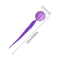 Interactive worm-shaped bouncy ball cat toy with tail in green, pink, or purple colours