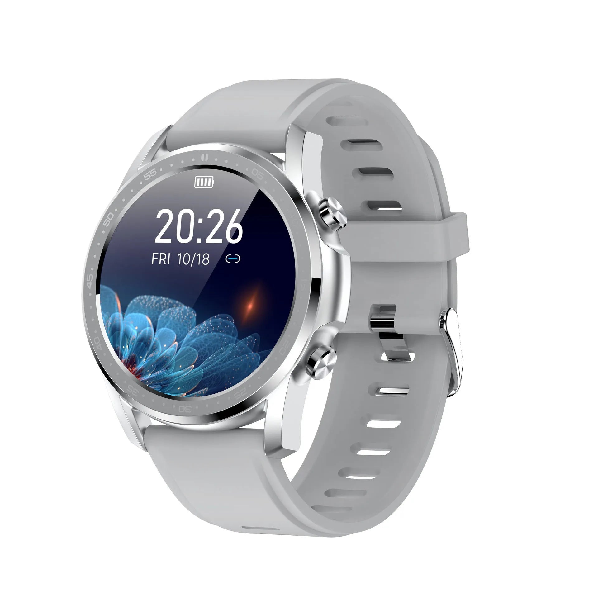 Youth2 Smart Bracelet with body temperature display on a 1.3-inch screen, zinc alloy case, on a wrist.