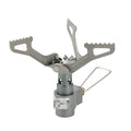 Portable propane camping stove with one-piece furnace for outdoor use
