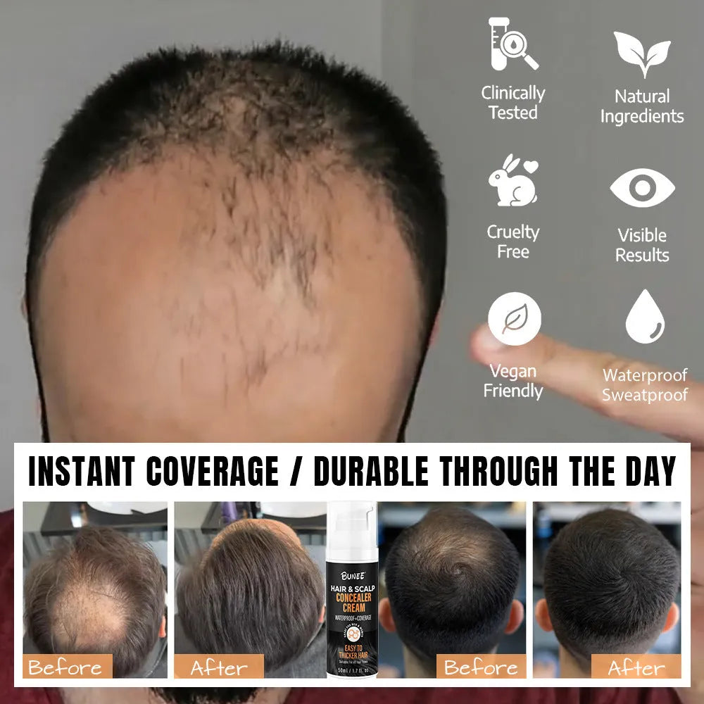 30ml hair thinning cover concealer pomade bottle for scalp nourishing and coverage