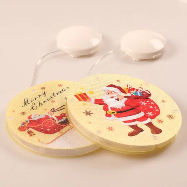 Warm white LED Christmas hanging light with plastic shell, 5V input and compact 1.5mm x 0.7mm size