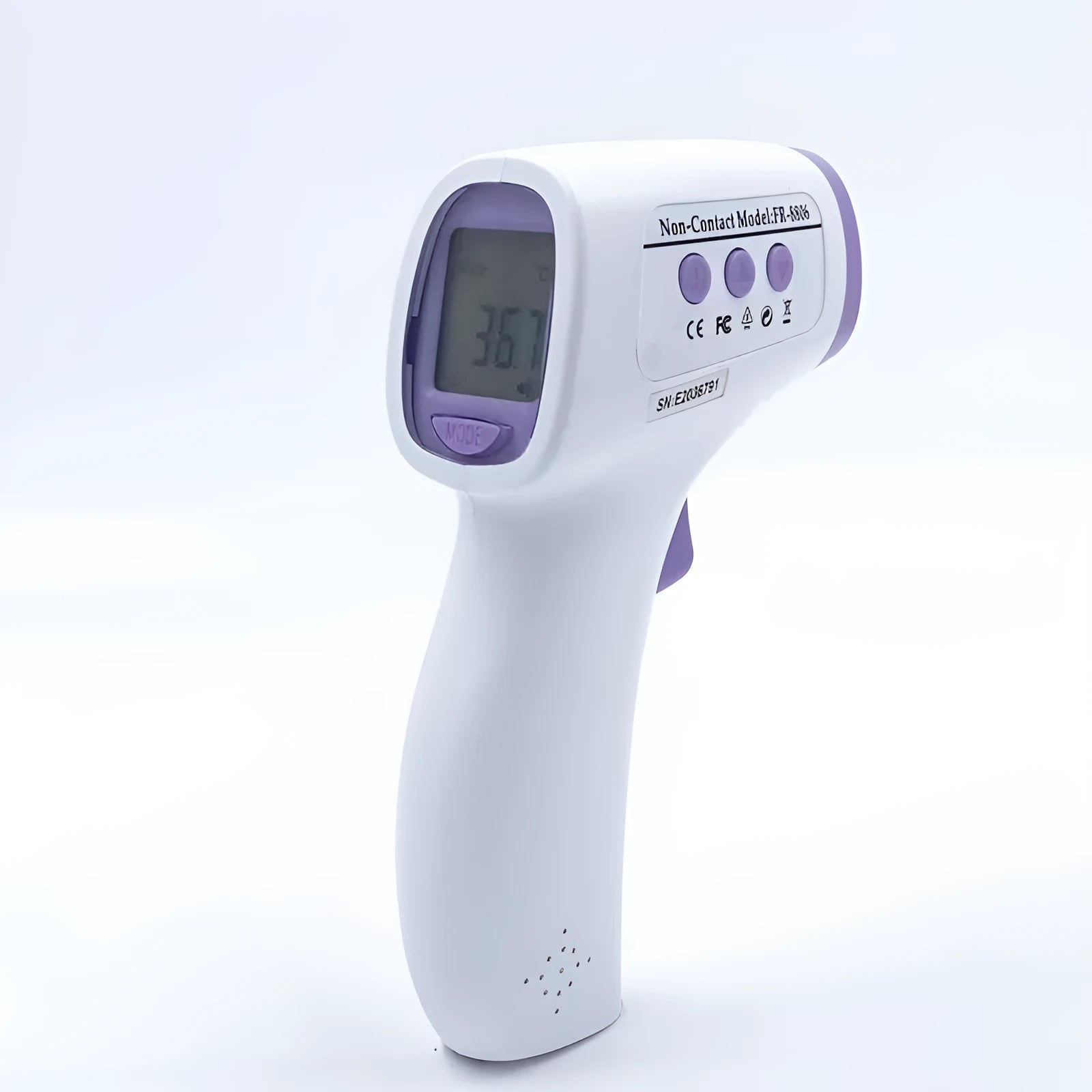 White digital non-contact thermometer for general fever monitoring
