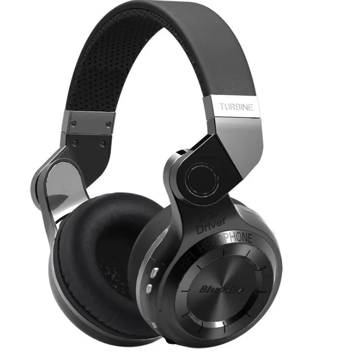 Blue String T2 Smart Edition Bluetooth headset with metal rotary folding design and turbine cavity in black or white colour