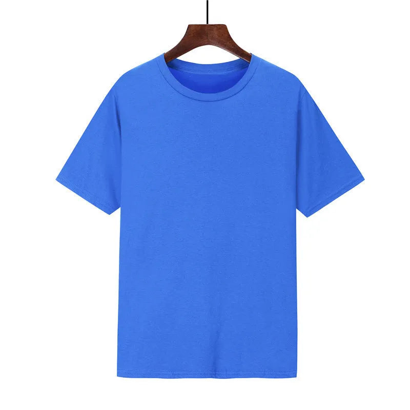 Men's black cotton loose fit short sleeve t-shirt with a printed design.