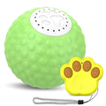 Remote control cat ball toy in blue, green or yellow colours with motion-activated rolling and sound features