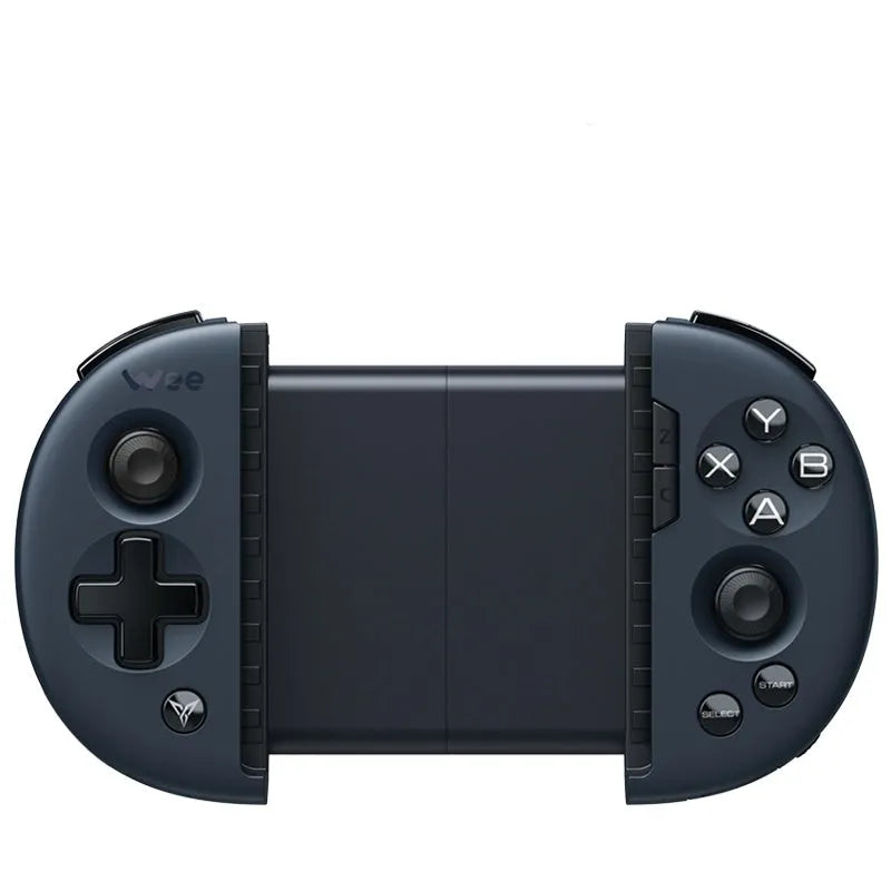 Feizhi Wee2T midnight blue wired USB mobile game controller with stretchable handle for phones.