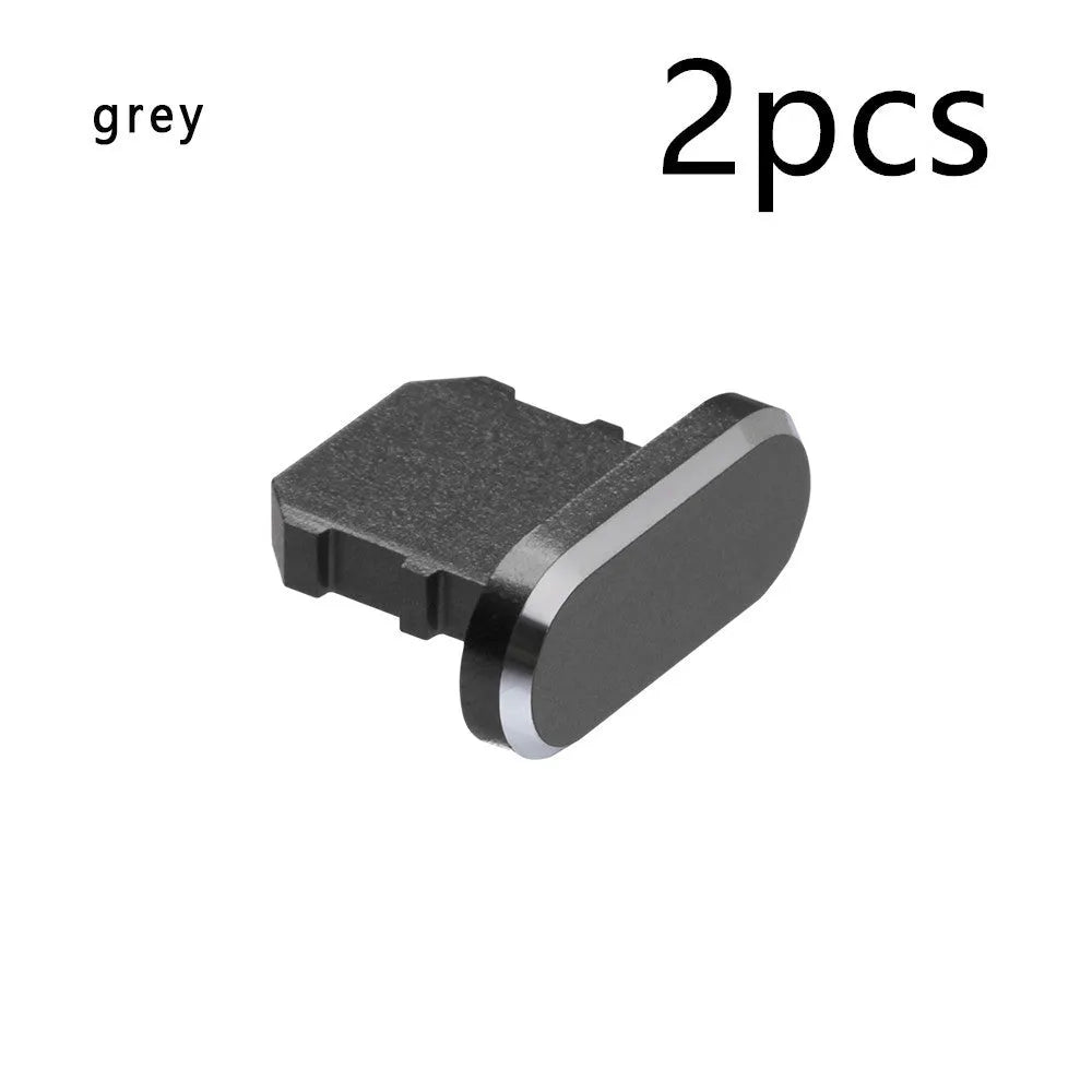 Aluminium alloy iPhone charging port dust plug in various colours for multiple iPhone models