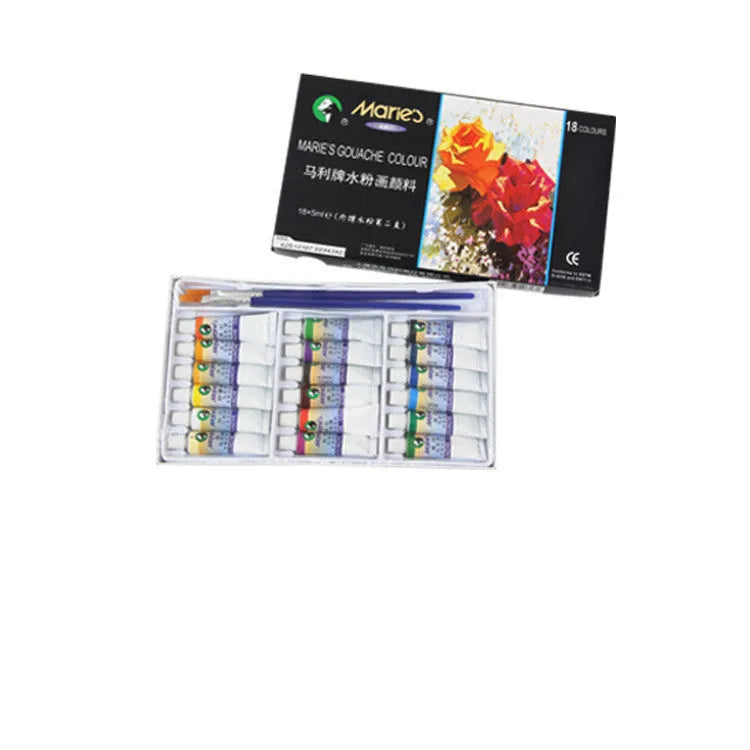 Marley gouache paint set box with 12ml tubes in multiple colour options