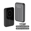 Blue magnetic wireless power bank 5000mAh for iPhone 12 charging