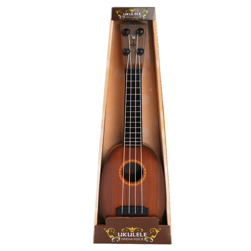 38cm simulation ukulele toy for children in safety plastic with multiple retro style options