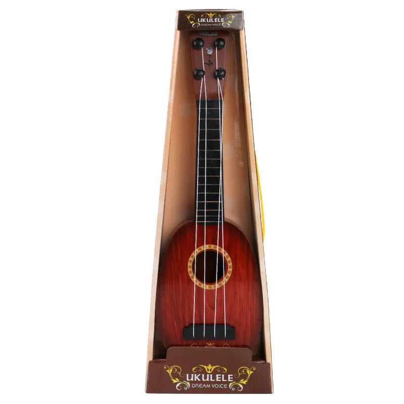38cm simulation ukulele toy for children in safety plastic with multiple retro style options
