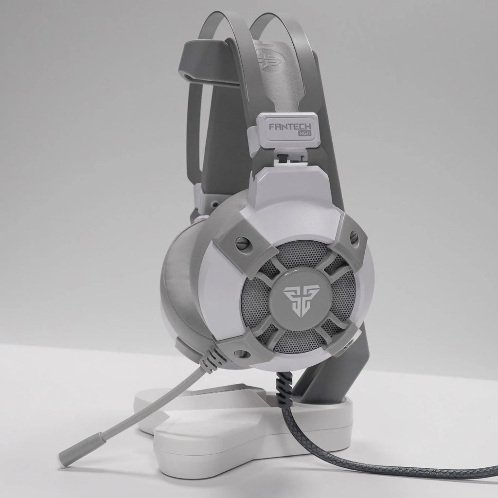 Black FANTECH HG11 gaming headset with microphone and RGB lighting