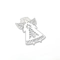 White angel knife mould for card making with character figures pattern