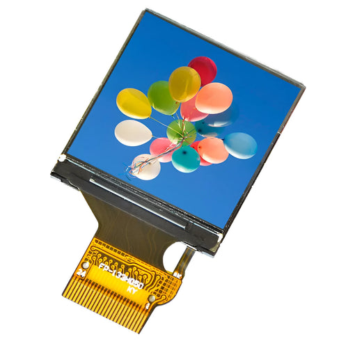 1.3-inch square 240x240 IPS LCD colour display module with 18-pin connector