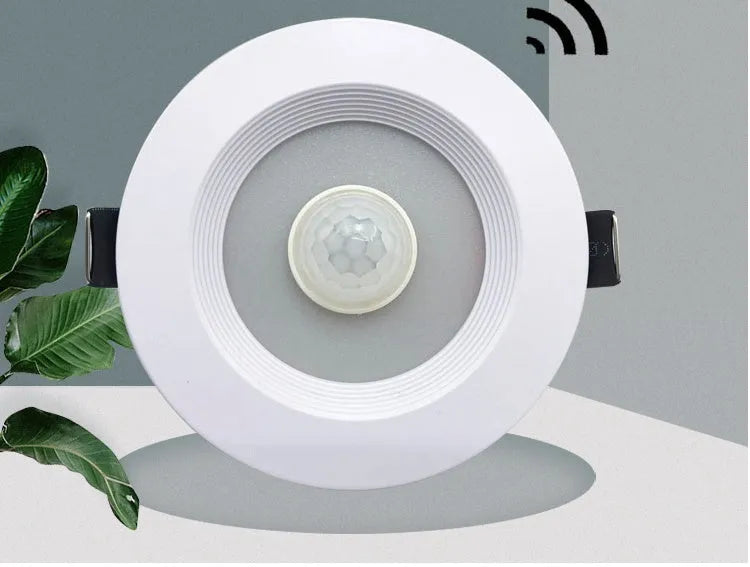 Infrared body sensing LED down light with aluminum housing for ceiling mounting