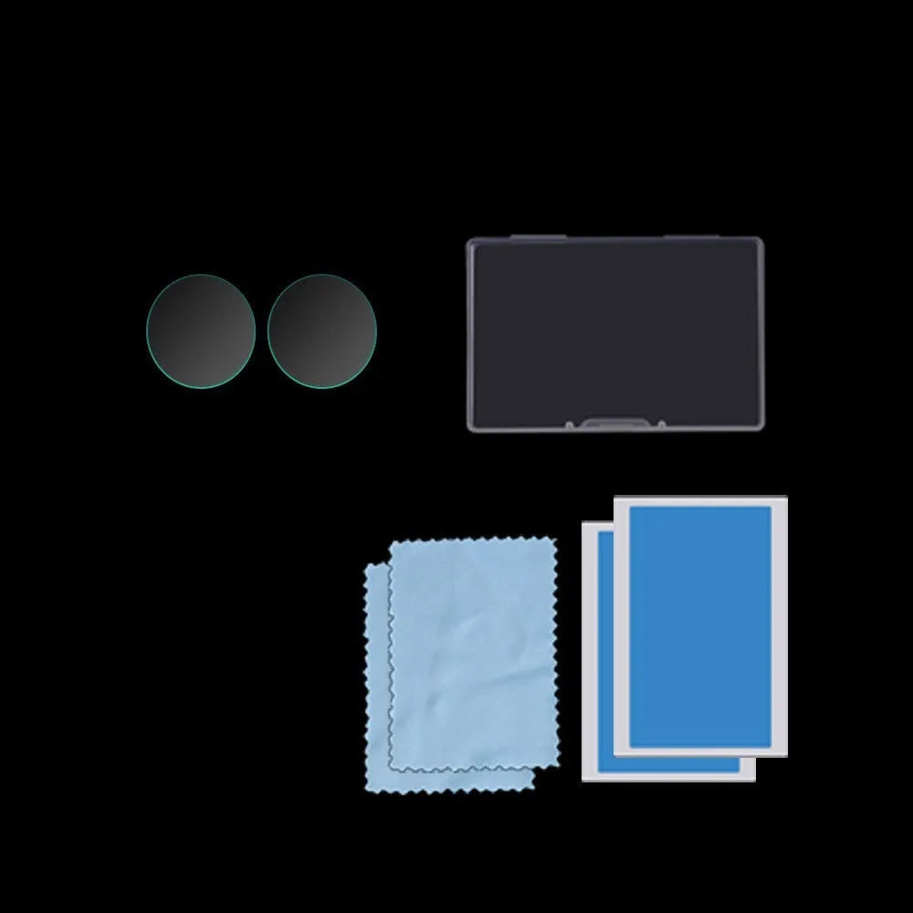Tempered glass screen protector for Insta360 Shadow Stone ONE X2 action camera in black