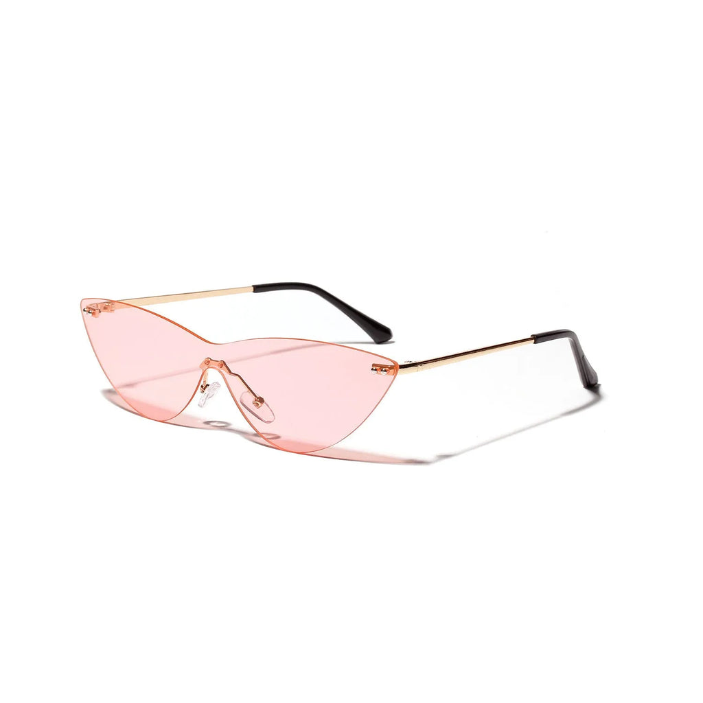 Brown vintage-style adult sunglasses with metal frame and UV400 lenses