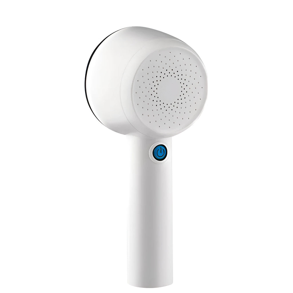 White rechargeable clothes shaver for removing bobbles from jerseys and knitwear fabrics