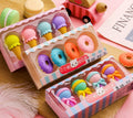 Cartoon eraser gift set with ice cream, doughnut, and lollipop designs for kindergarten children